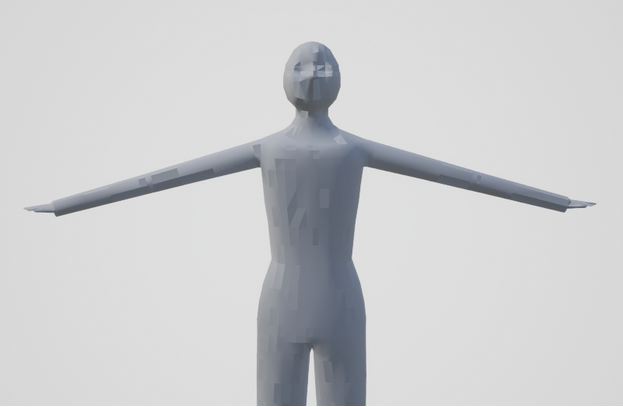 A non-production character mesh