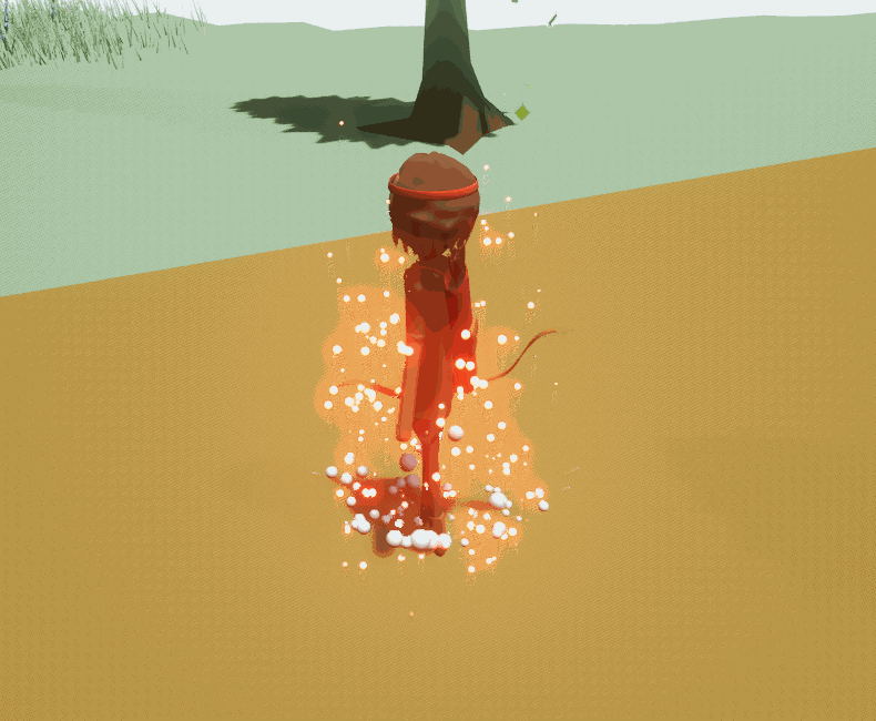 The Archer experiencing being lit on fire