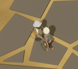 The Miner using the Don’t Crowd Me skill