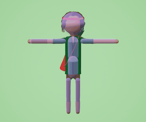 Ragdoll using the physics primitives composing the skeletal mesh