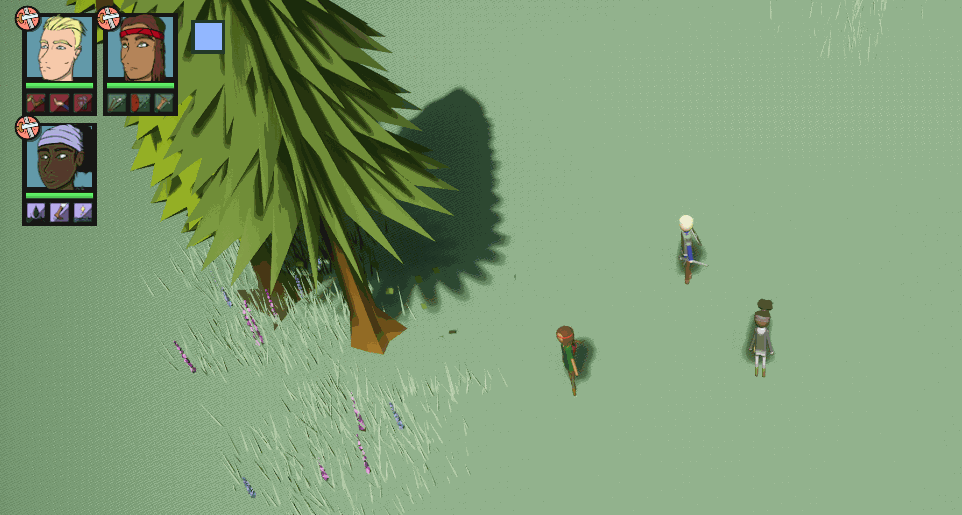 The Player using the Selection Rectangle to control their characters