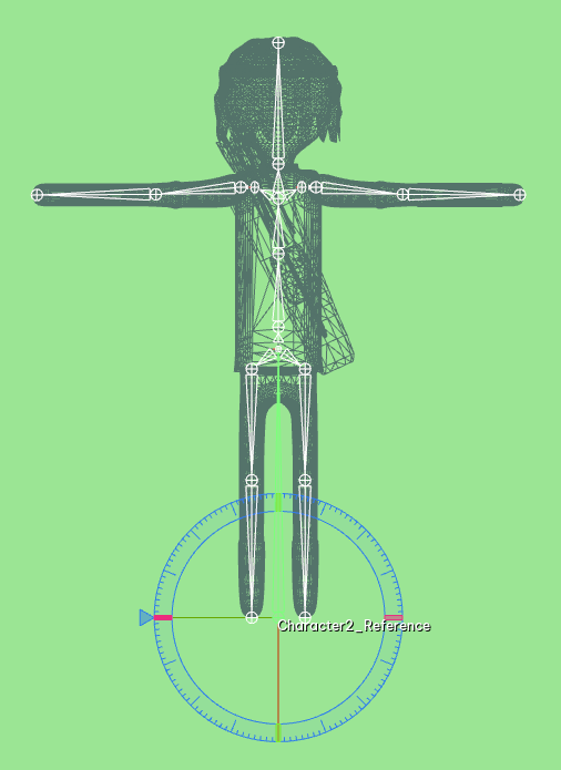 Anatomical-style look at the unit's bones
